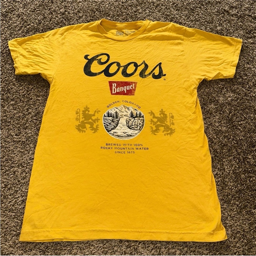 Coors Banquet Yellow Graphic Tee
